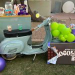Chocolate factory-inspired presentation elements