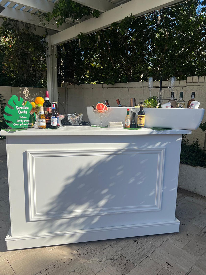 White Dove Bar for Weddings in Phoenix
